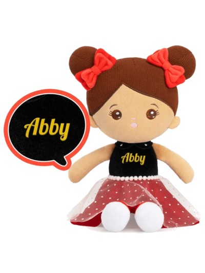Abby knuffelpop met bruin...