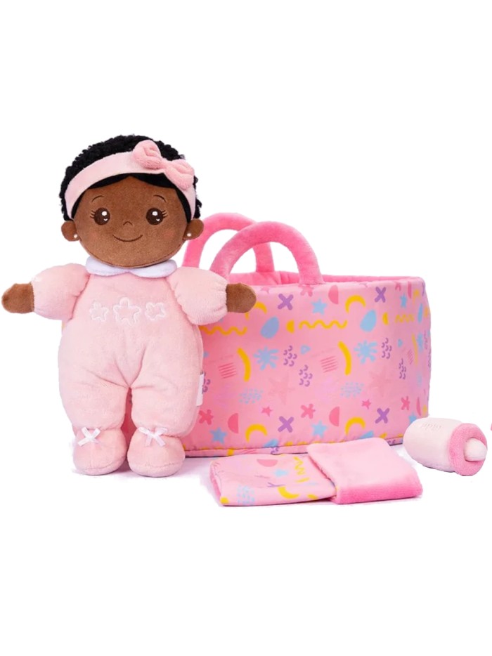 Nevaeh mini cuddle doll gift set pink