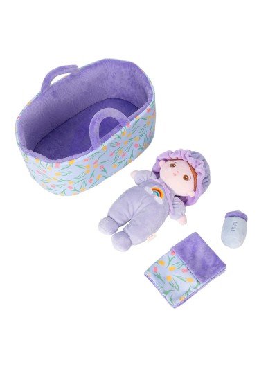 Abby mini knuffelpop giftset paars