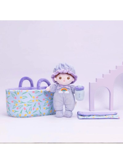 Abby mini knuffelpop giftset paars
