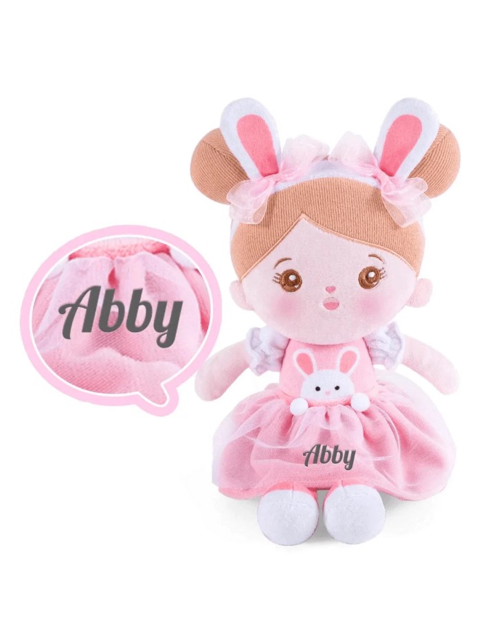 Abby knuffelpop klein konijntje
