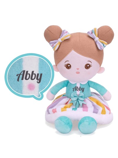 Abby knuffelpop Regenboog