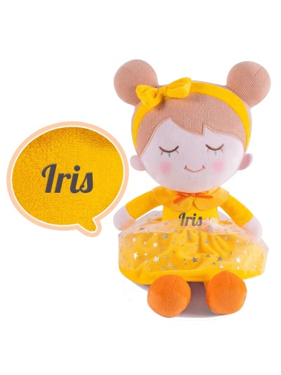 IRIS knuffelpop gele jurk