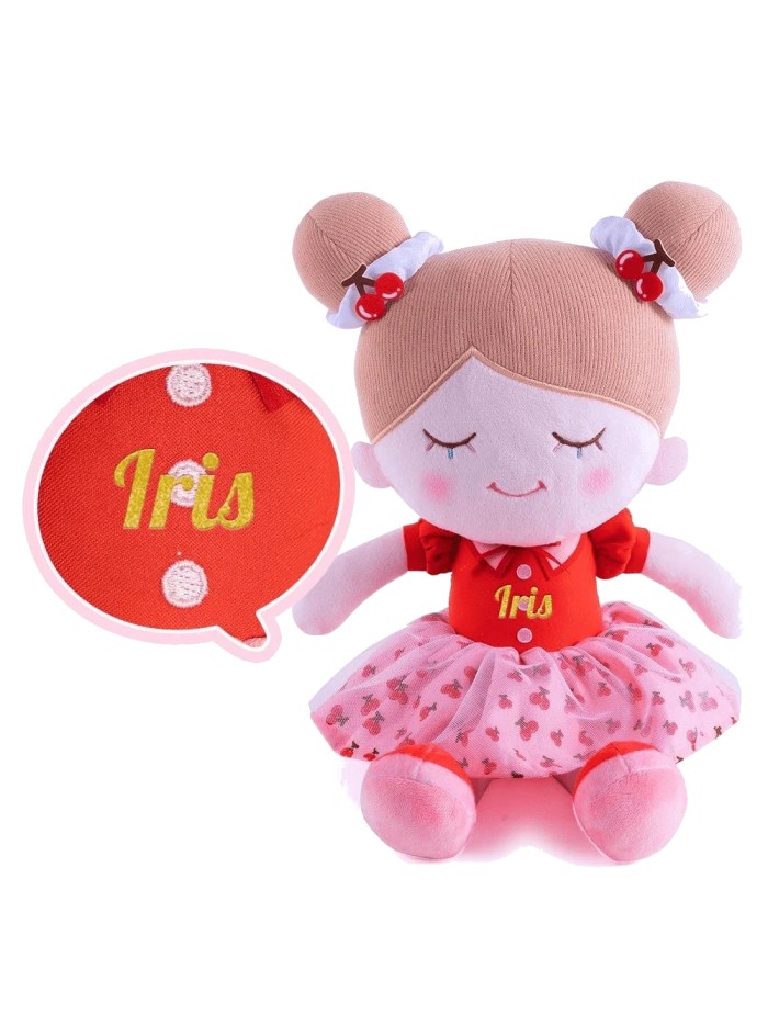 Iris cuddle doll cherry-red