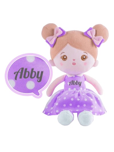 Abby cuddle doll purple