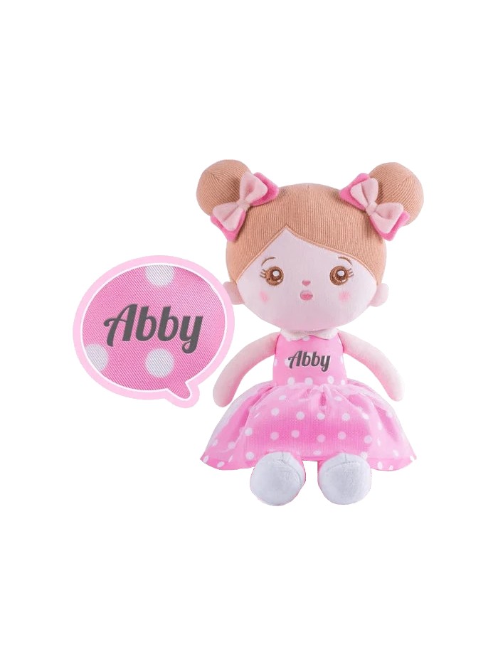 Abby knuffelpop roze