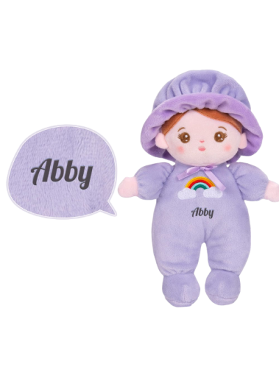 Abby mini knuffelpop paars