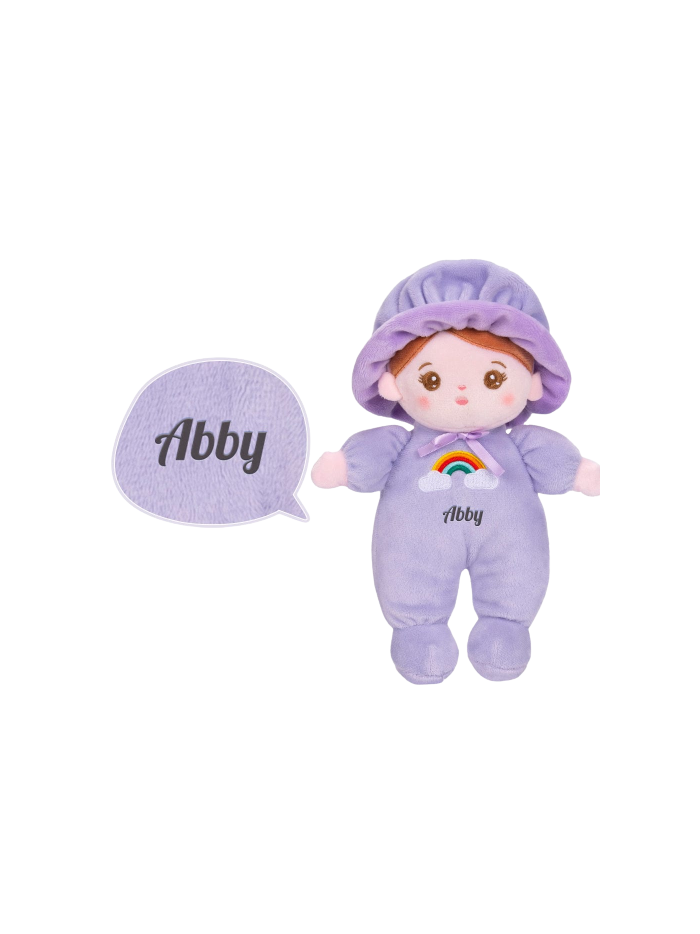 Abby mini cuddly doll purple